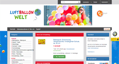 Desktop Screenshot of luftballonwelt.de