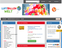 Tablet Screenshot of luftballonwelt.de